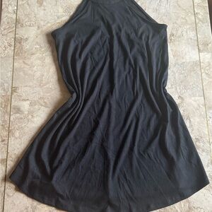 love, Fire Black Ribbed Sleeveless dress